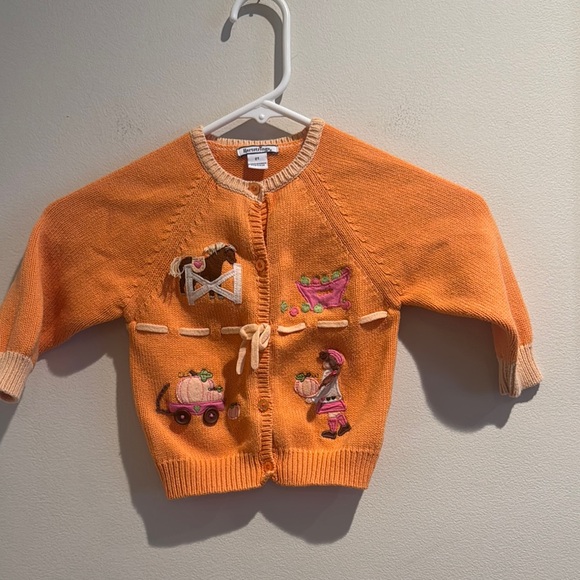 Hartstrings Girls Sweater Shirt Fall Harvest Pumpkin Farm  2 toddler‎ - Picture 1 of 1